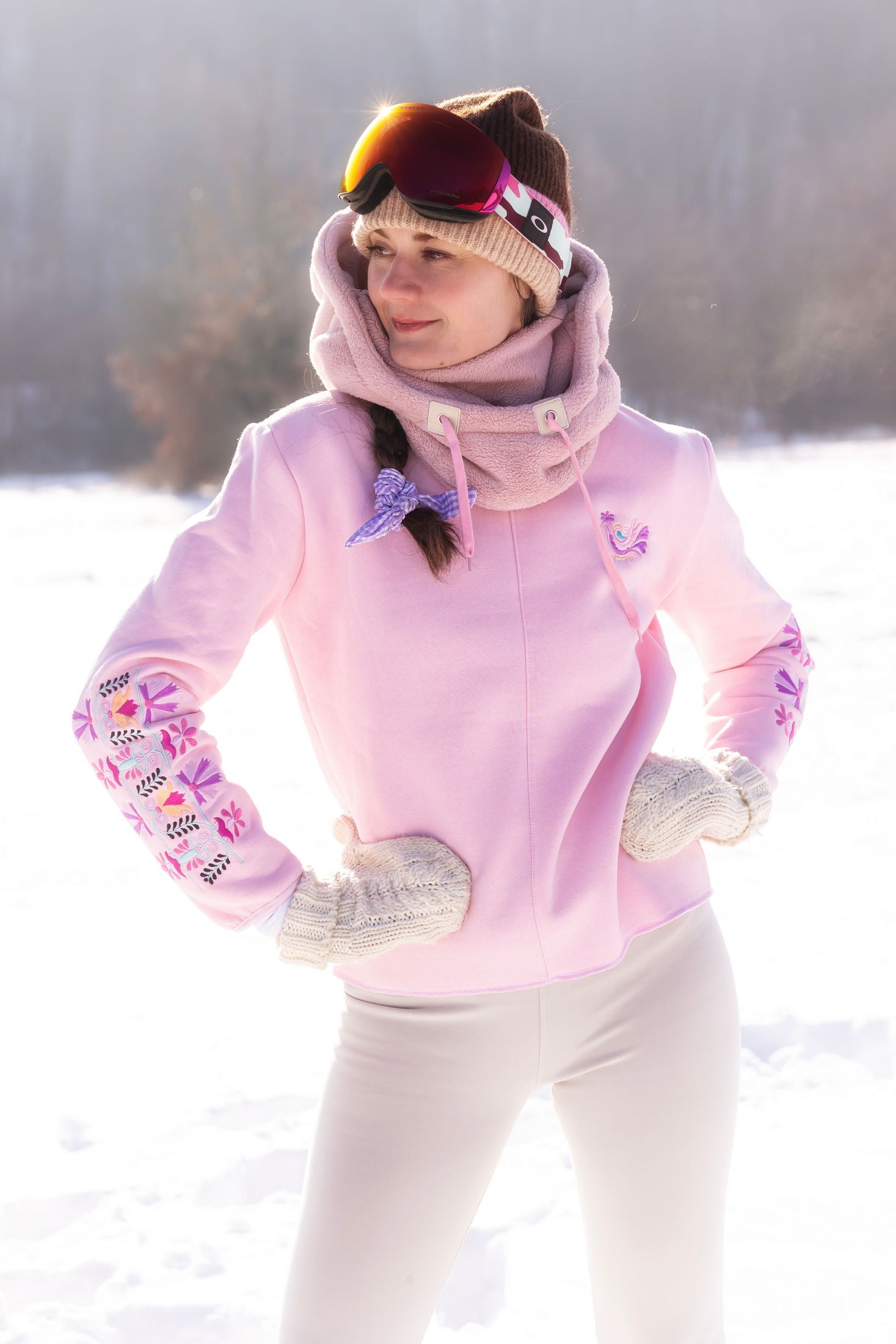 Ružová mikina Slovenské devy