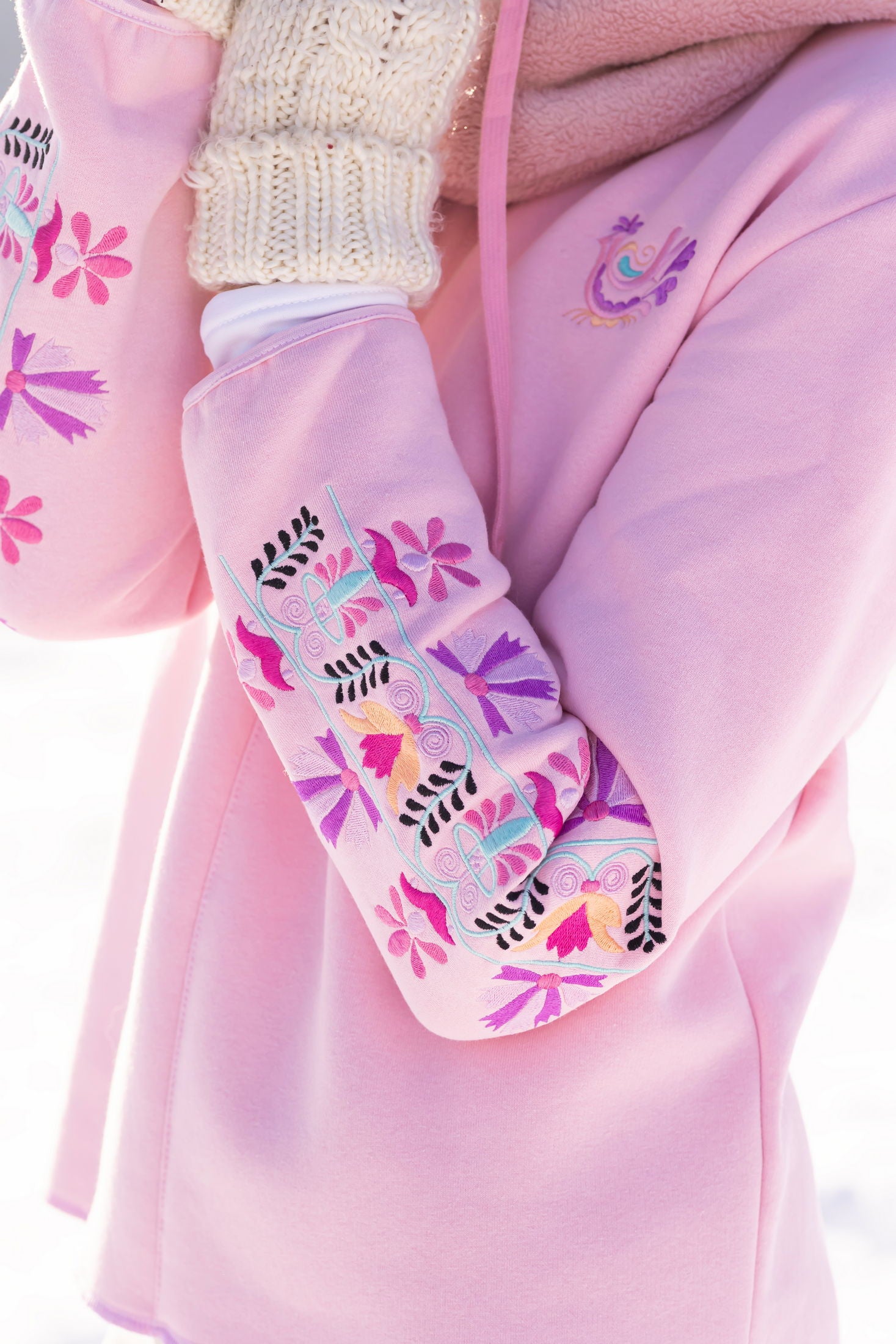 Ružová mikina Slovenské devy