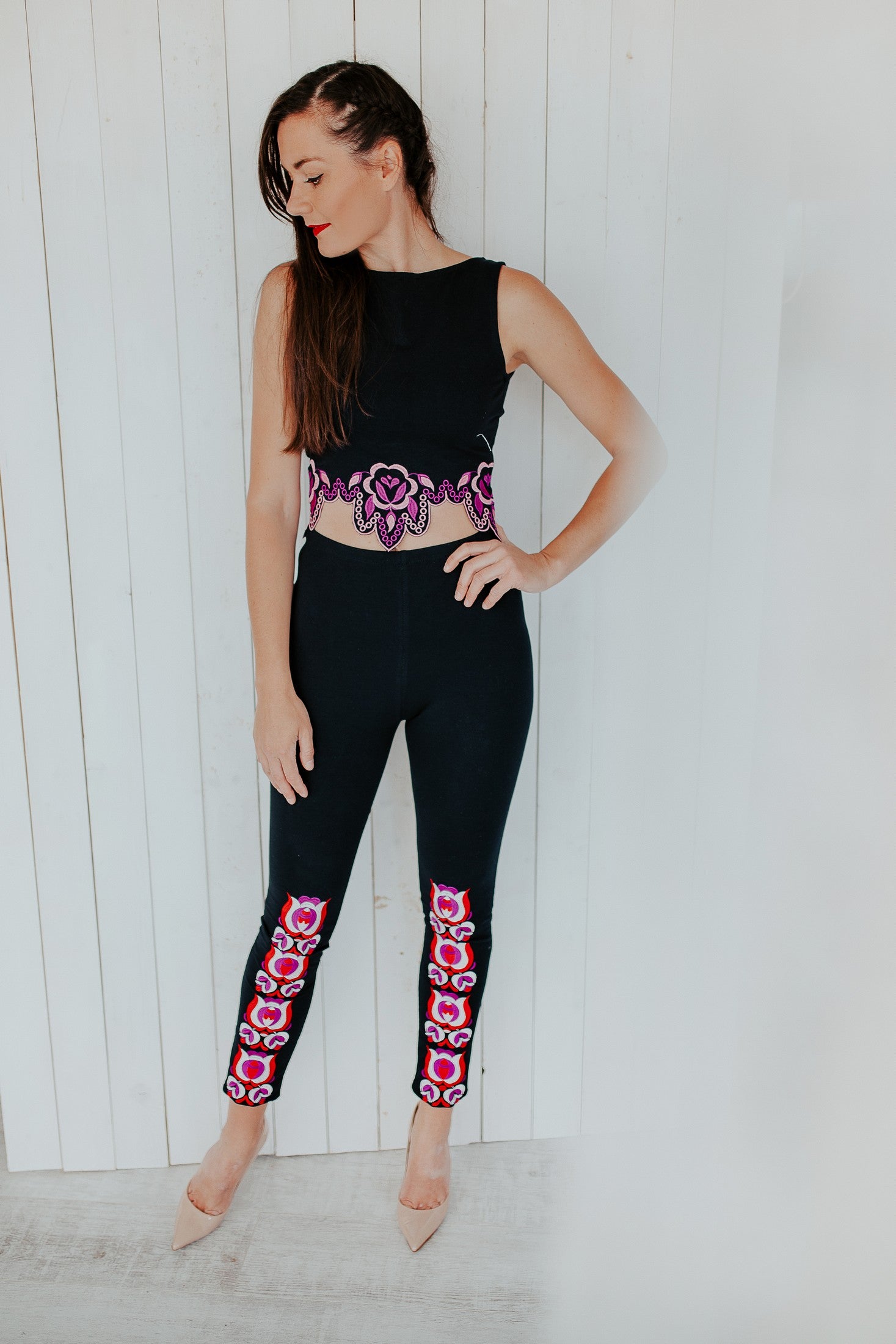 Čierny Crop top Solčanská