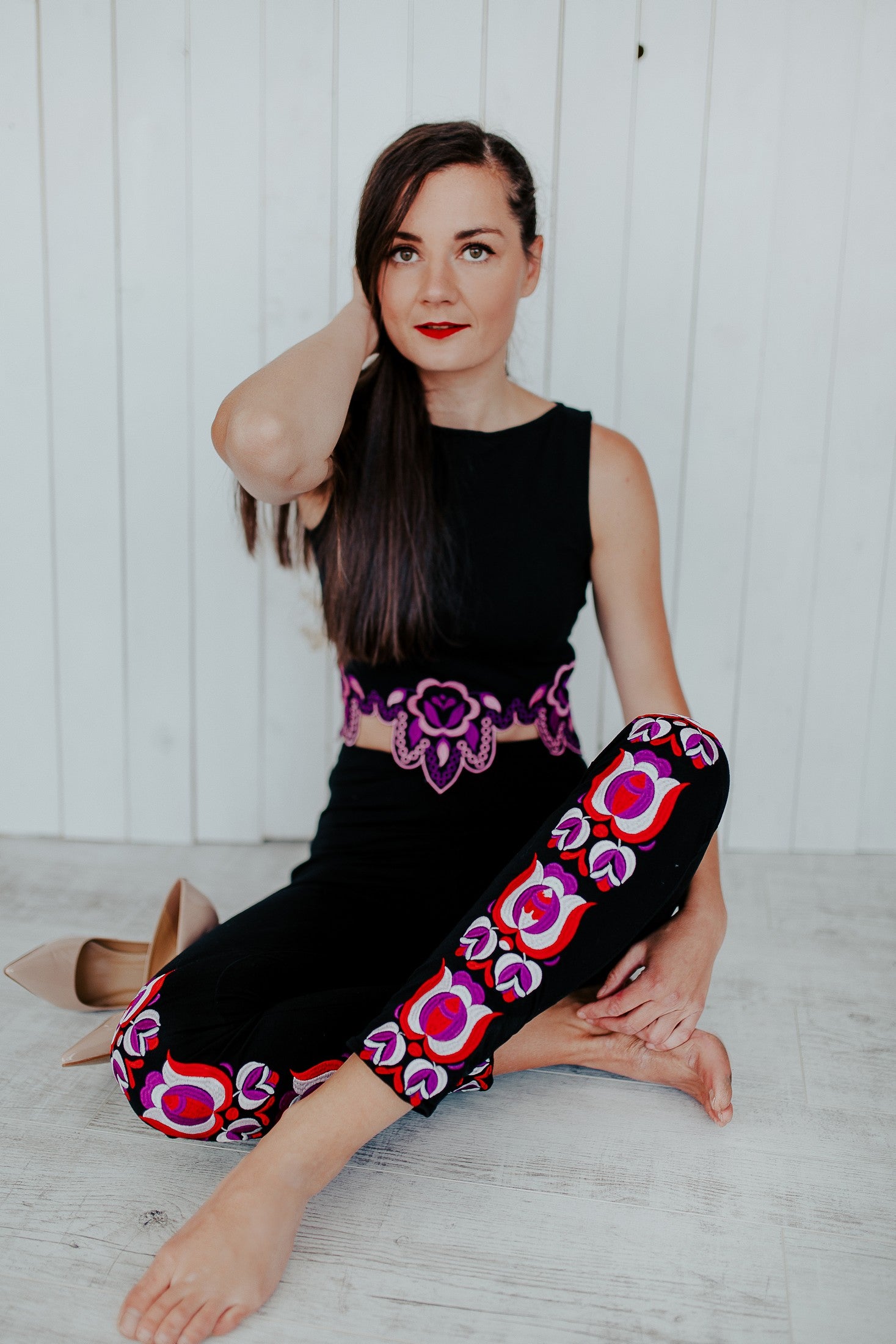 Čierny Crop top Solčanská