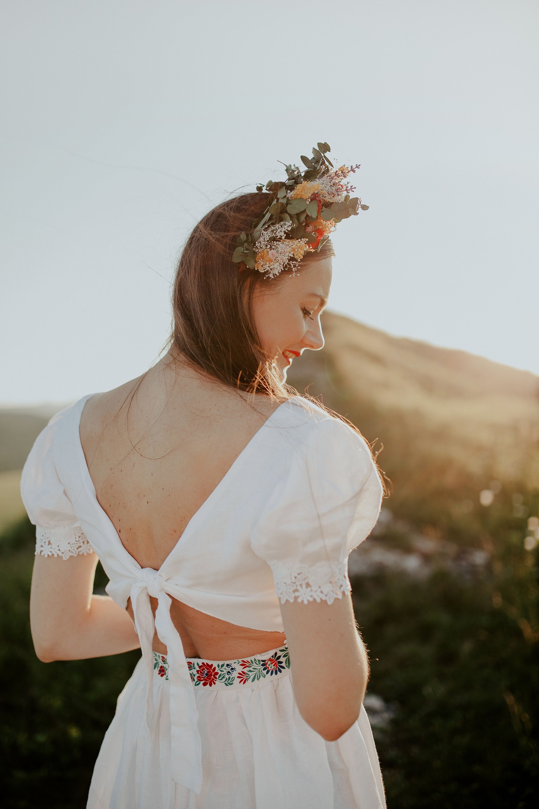 Crop top Zámutovské kvety