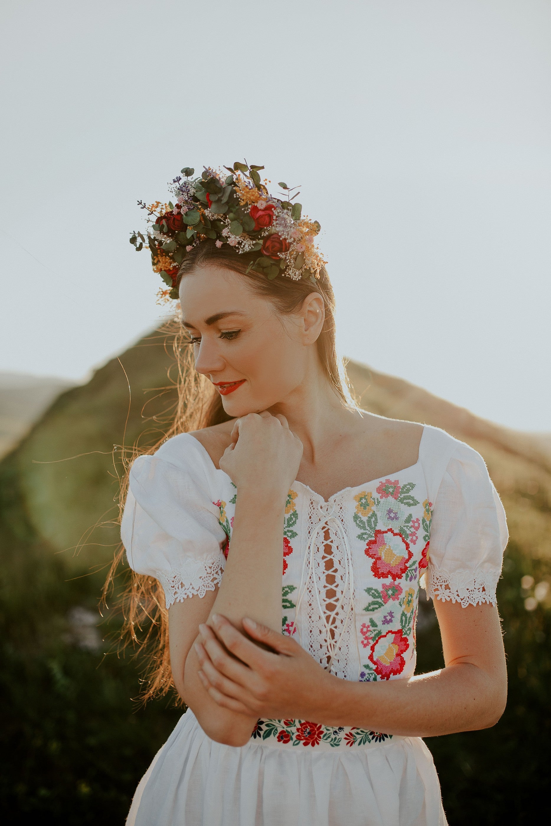 Crop top Zámutovské kvety