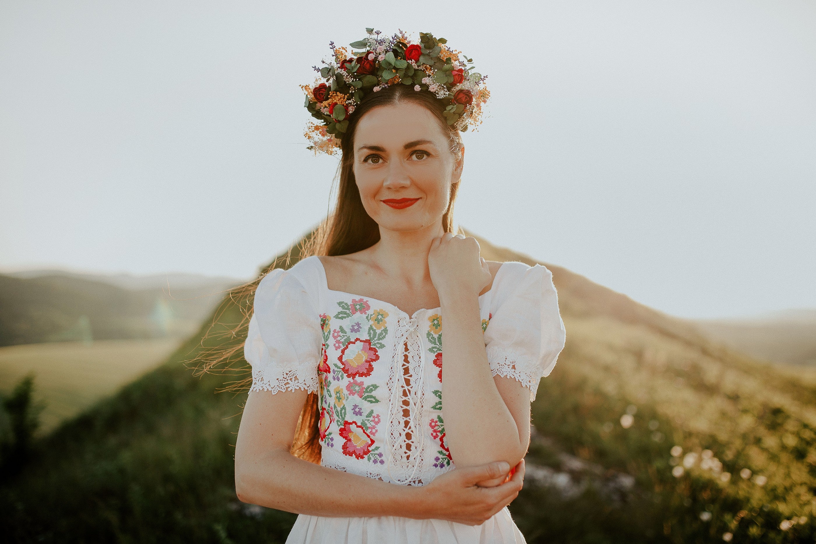 Crop top Zámutovské kvety