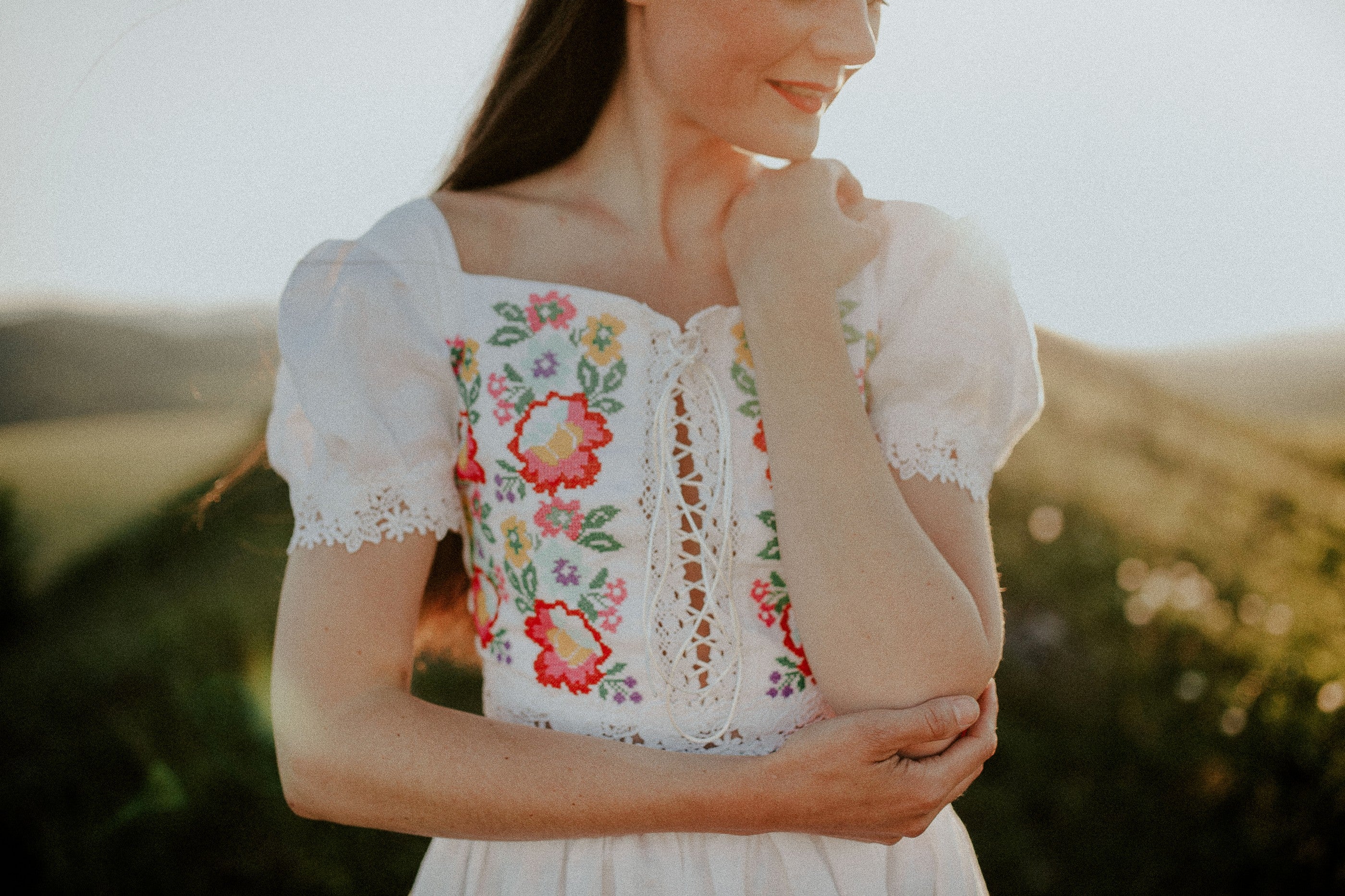 Crop top Zámutovské kvety