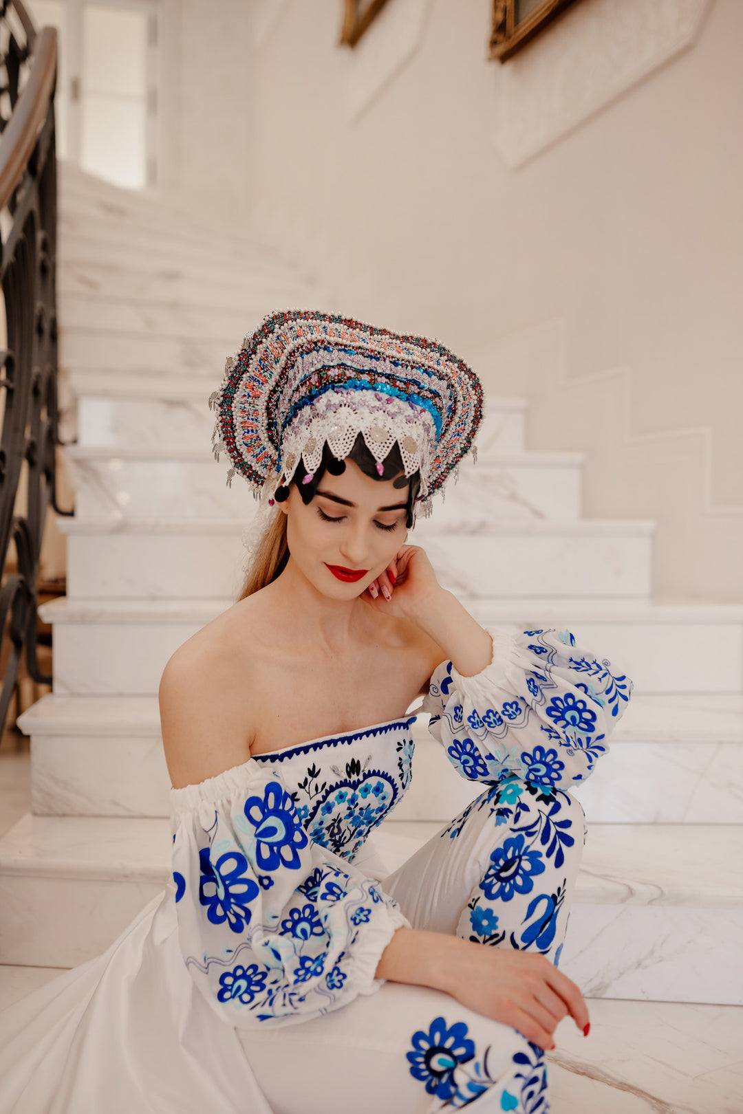 Vyšívaný crop top Tekov