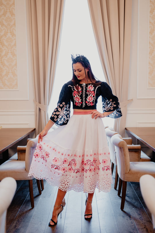 Ľanový crop top Tekov