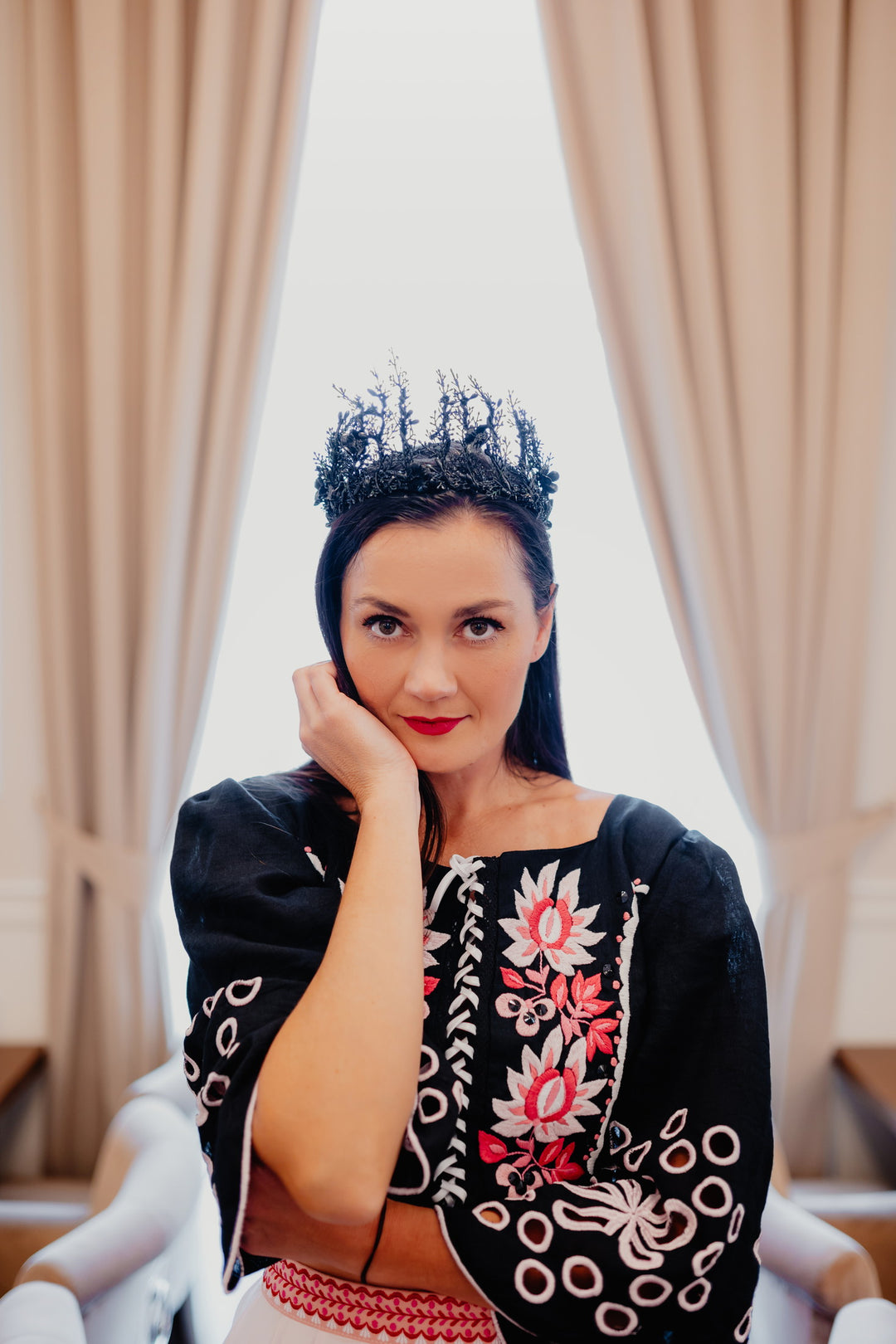 Ľanový crop top Tekov