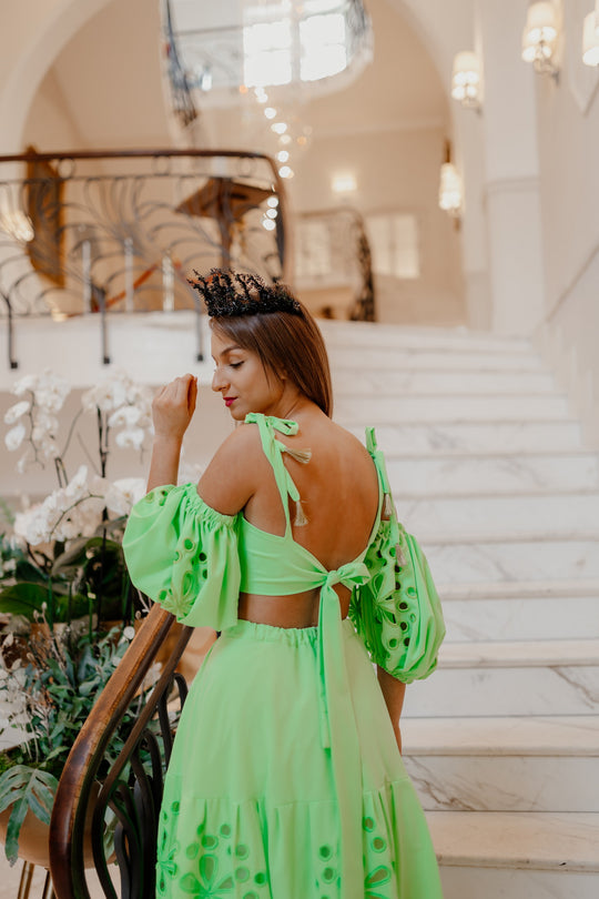 Zelený crop top Tekov